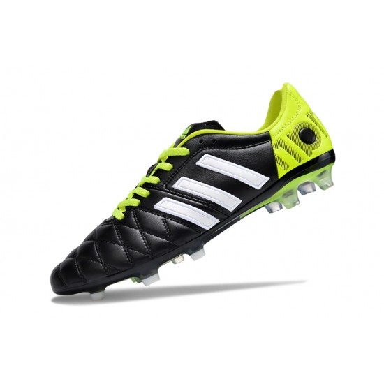 Sale Adidas Adipure 11 PRO X PD25 TRX FG White Black Yellow And Green Soccer Cleats