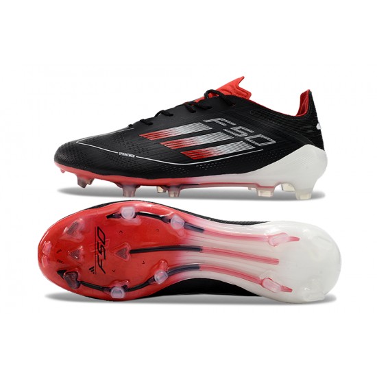 Adidas F50 ELITE FG Mens Black and Red 