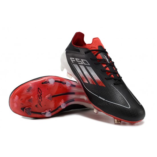 Adidas F50 ELITE FG Mens Black and Red 