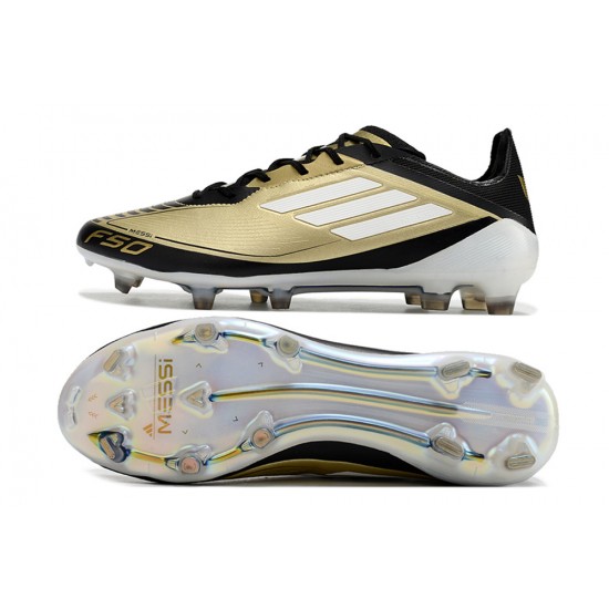 Adidas F50 ELITE FG Mens Gold Black 