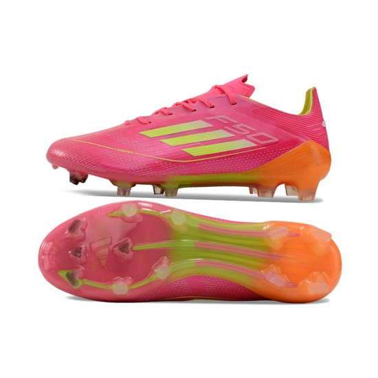 Adidas F50 ELITE FG Pink and Orange Mens 