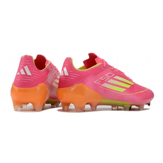 Adidas F50 ELITE FG Pink and Orange Mens 