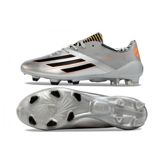 Adidas F50 ELITE FG Silver and Black 