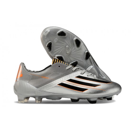 Adidas F50 ELITE FG Silver and Black 