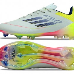 Adidas F50 ELITE FG White Chartreuse 