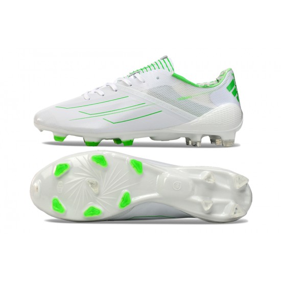 Adidas F50 ELITE FG White Green Low cut 