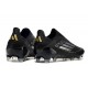 Adidas F50 Elite Laceless FG Black and Gold Mens 