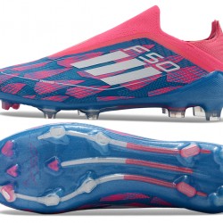 Adidas F50 Elite Laceless FG Blue Pink Low cut 