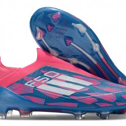 Adidas F50 Elite Laceless FG Blue Pink Low cut 