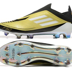 Adidas F50 Elite Laceless FG Gold Black 