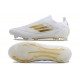 Adidas F50 Elite Laceless FG Low cut White Gold 