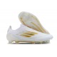 Adidas F50 Elite Laceless FG Low cut White Gold 