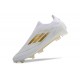 Adidas F50 Elite Laceless FG Low cut White Gold 