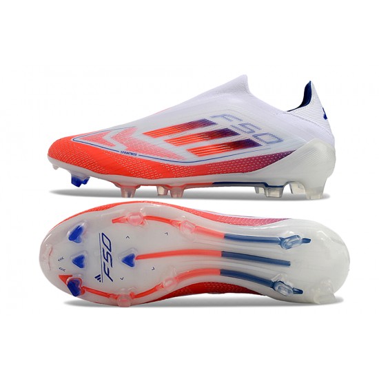 Adidas F50 Elite Laceless FG Orange White Mens 