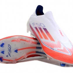 Adidas F50 Elite Laceless FG Orange White Mens 