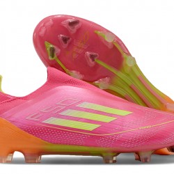 Adidas F50 Elite Laceless FG Pink Orange 