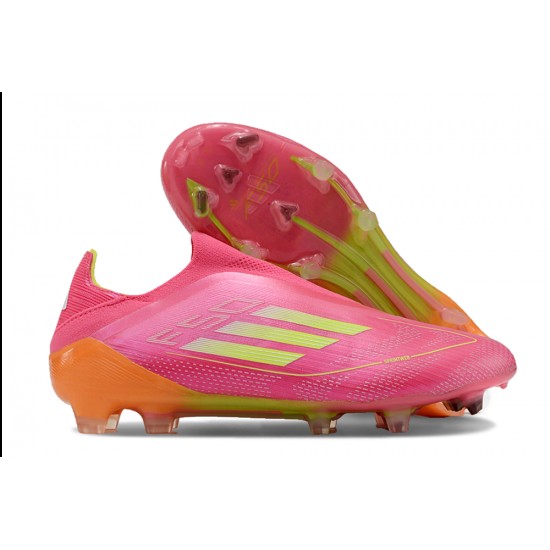 Adidas F50 Elite Laceless FG Pink Orange 