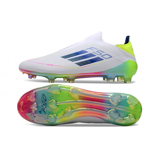 Adidas F50 Elite Laceless FG White Low cut 