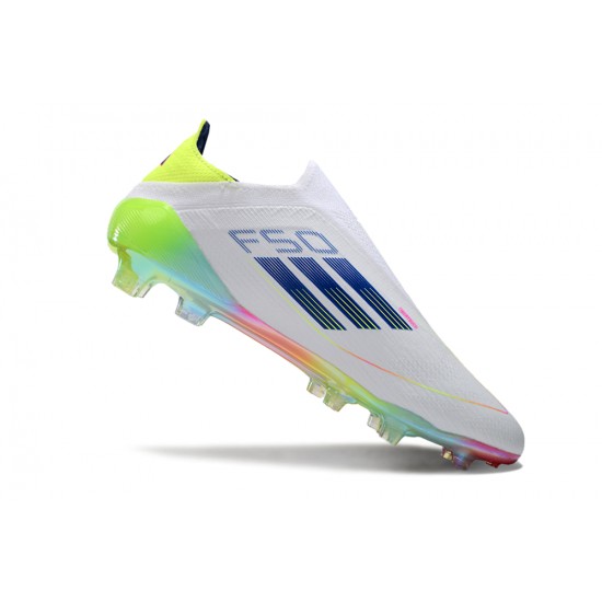 Adidas F50 Elite Laceless FG White Low cut 