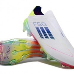 Adidas F50 Elite Laceless FG White Low cut 