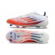 Adidas F50 Elite Laceless FG White and Orange Mens 