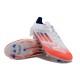 Adidas F50 Elite Laceless FG White and Orange Mens 