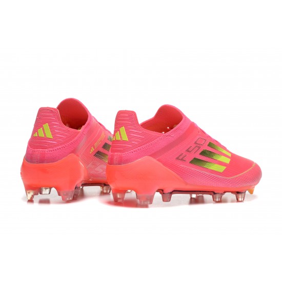 Adidas F50 FG Pink Red Mens Low cut 