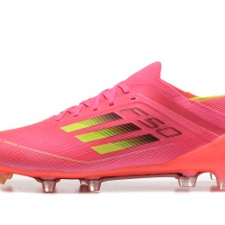 Adidas F50 FG Pink Red Mens Low cut 