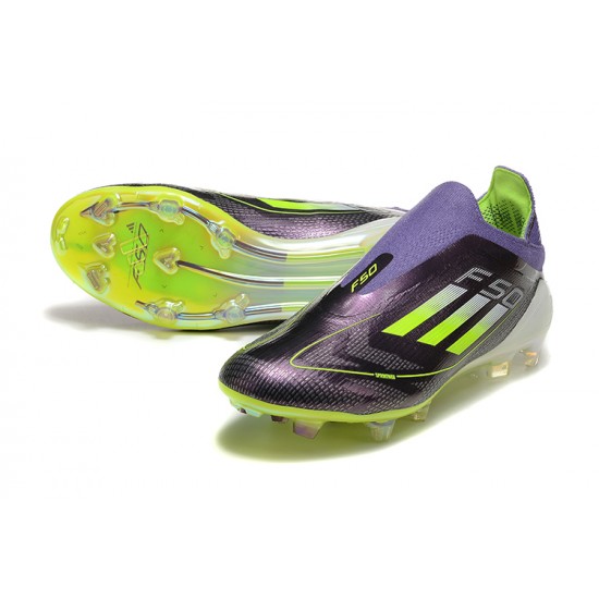 Adidas F50 FG Purple Black Mens 