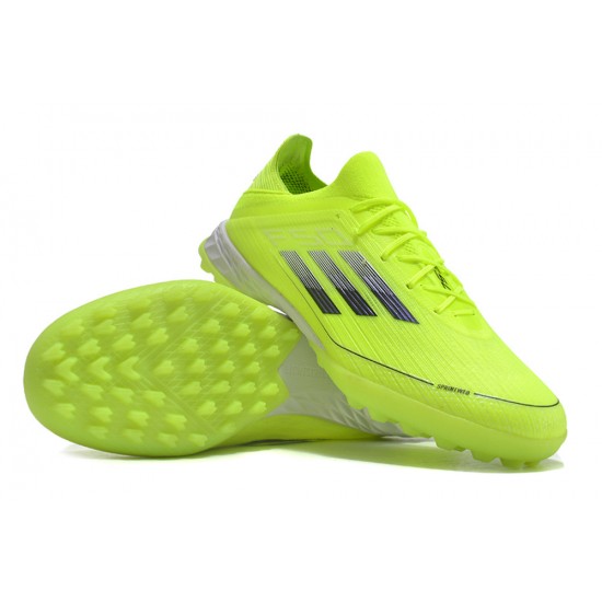 Adidas F50 PRO TF Chartreuse Mens Soccer shoes scraps