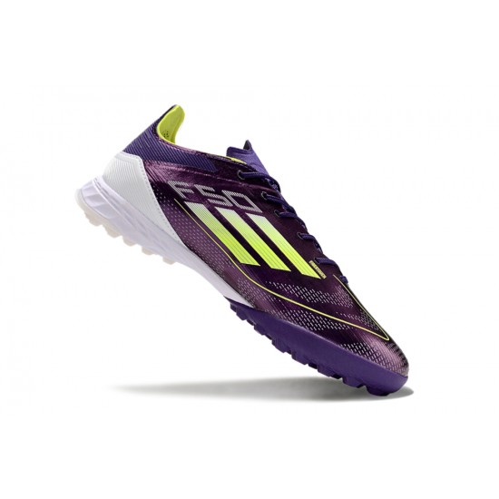 Adidas F50 PRO TF Purple White Mens 