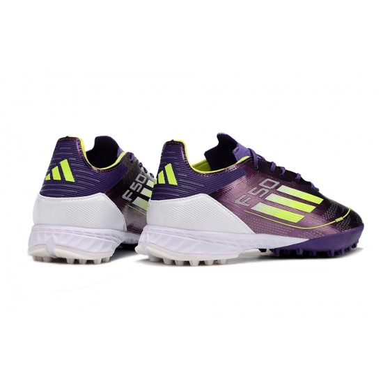 Adidas F50 PRO TF Purple White Mens 