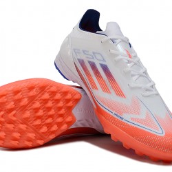 Adidas F50 PRO TF White Orange Mens 