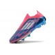 WM Adidas F50 FG Pink Blue shoelace 