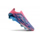 WM Adidas F50 FG Pink Blue shoelace 