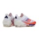 Women Men Adidas F50 FG Shoelace White Orange Football Shoes