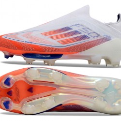 Women Men Adidas F50 FG Shoelace White Orange Football Shoes