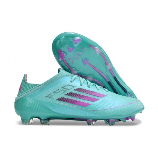 Adidas F50 FG Soccer Cleats Green Purple