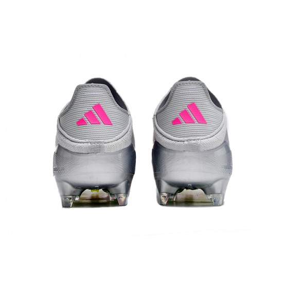 Adidas F50 FG Soccer Cleats Silver Purple Green