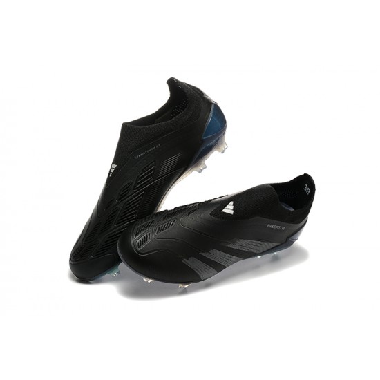 Adidas Predator Accuracy FG Black Blue Mens Soccer Cleats