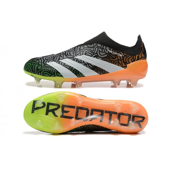 Adidas Predator Accuracy FG Black Orange Mens Soccer Cleats