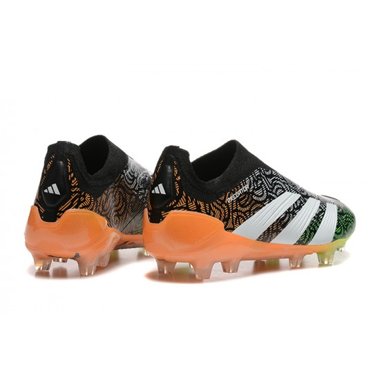 Adidas Predator Accuracy FG Black Orange Mens Soccer Cleats