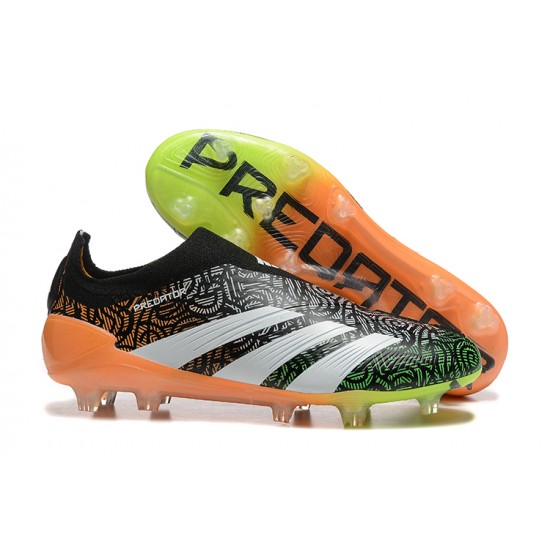 Adidas Predator Accuracy FG Black Orange Mens Soccer Cleats