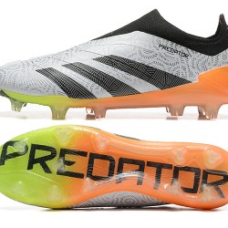 Adidas Predator Accuracy FG Grey Orange Soccer Cleats 