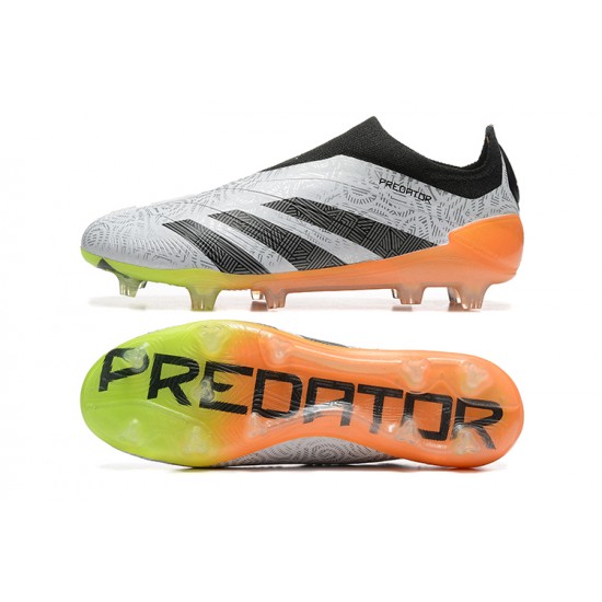 Adidas Predator Accuracy FG Grey Orange Soccer Cleats