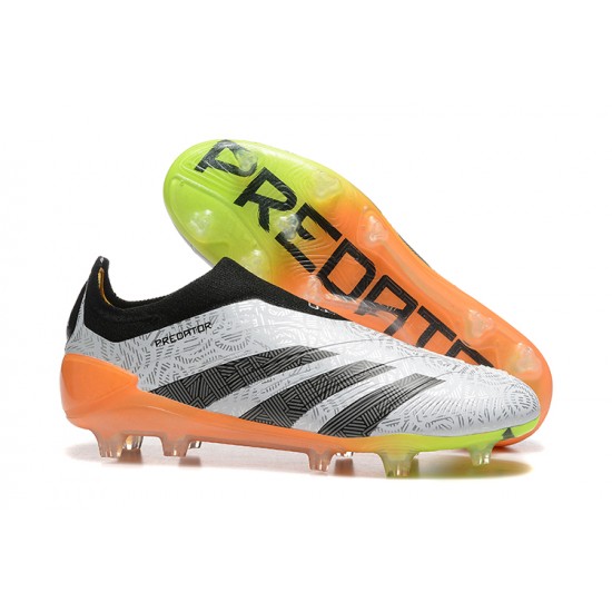 Adidas Predator Accuracy FG Grey Orange Soccer Cleats