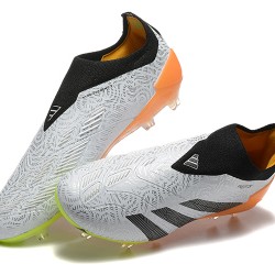 Adidas Predator Accuracy FG Grey Orange Soccer Cleats 