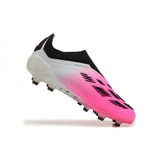 Adidas Predator Accuracy FG Pink Black Mens Soccer Cleats