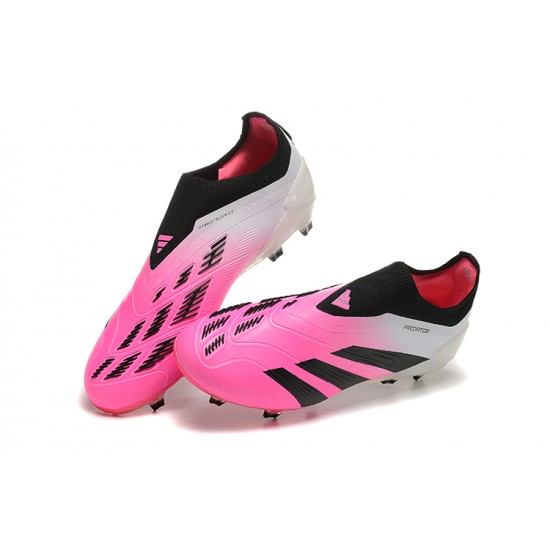 Adidas Predator Accuracy FG Pink Black Mens Soccer Cleats