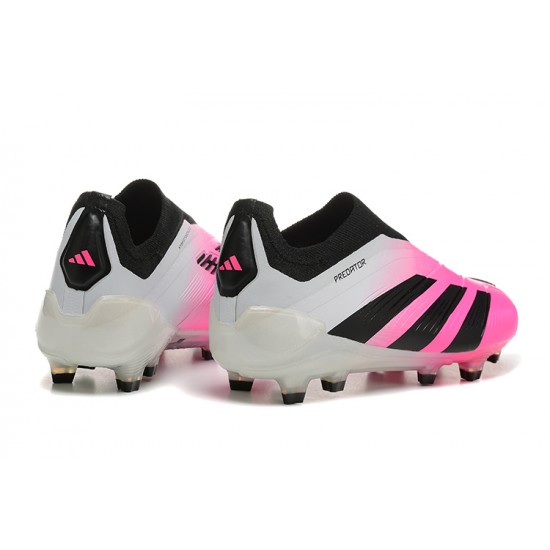 Adidas Predator Accuracy FG Pink Black Mens Soccer Cleats